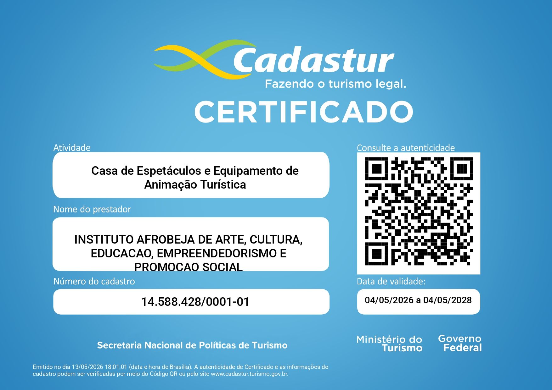  Certificado Cadastur