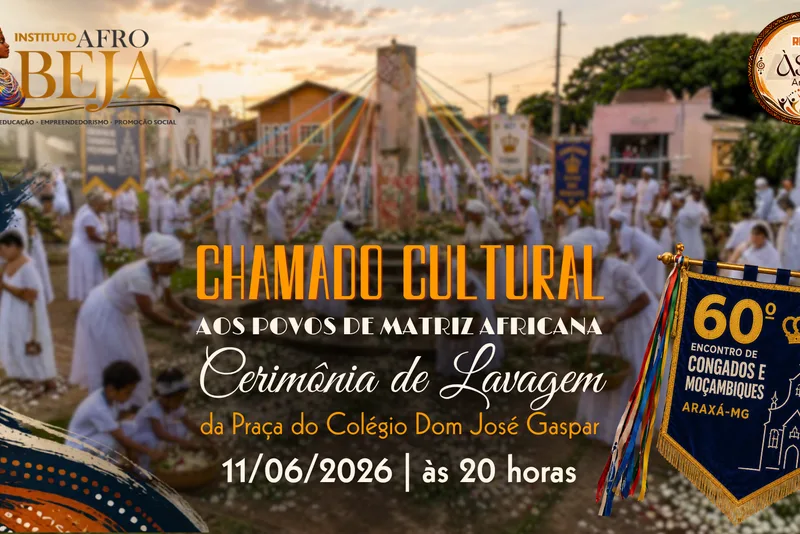 Território de Memória e Cultura Viva: Instituto Afrobeja reúne povos de terreiro em Cerimônia de Lavagem no 60º Encontro de Congados e Moçambiques